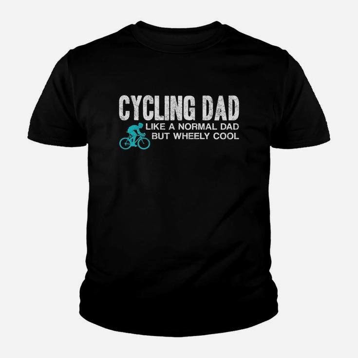 Mens Funny Cycling Dad Gift Wheely Cool Cyclist BikingShirt Kid T-Shirt