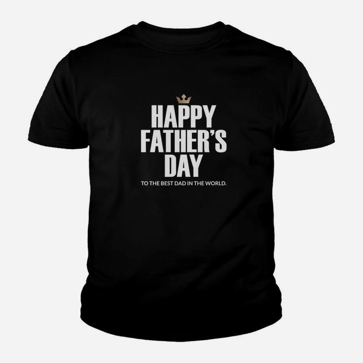 Mens Happy Fathers Day To The Best Dad In The World Special Gift Premium Kid T-Shirt