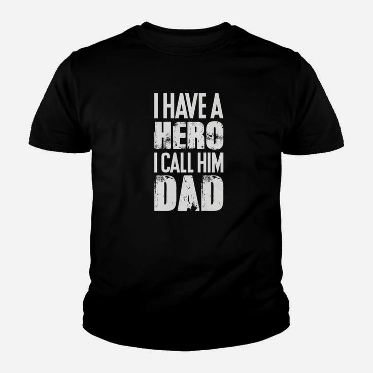 Mens Hero Dad Awesome And Funny Fathers Day Gift For Your Dad Premium Kid T-Shirt