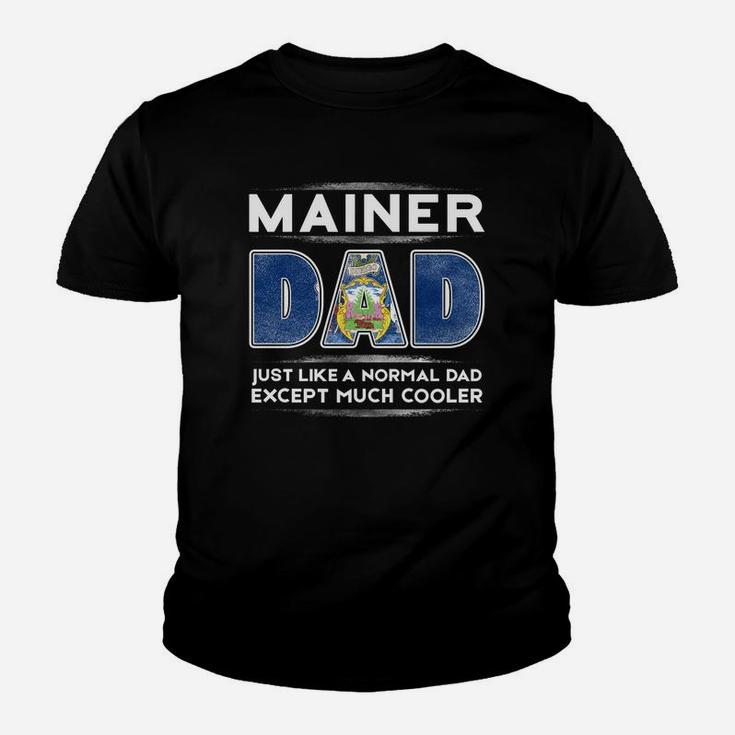 Mens Maine Dad Is Cooler Promoted To Daddy Kid T-Shirt
