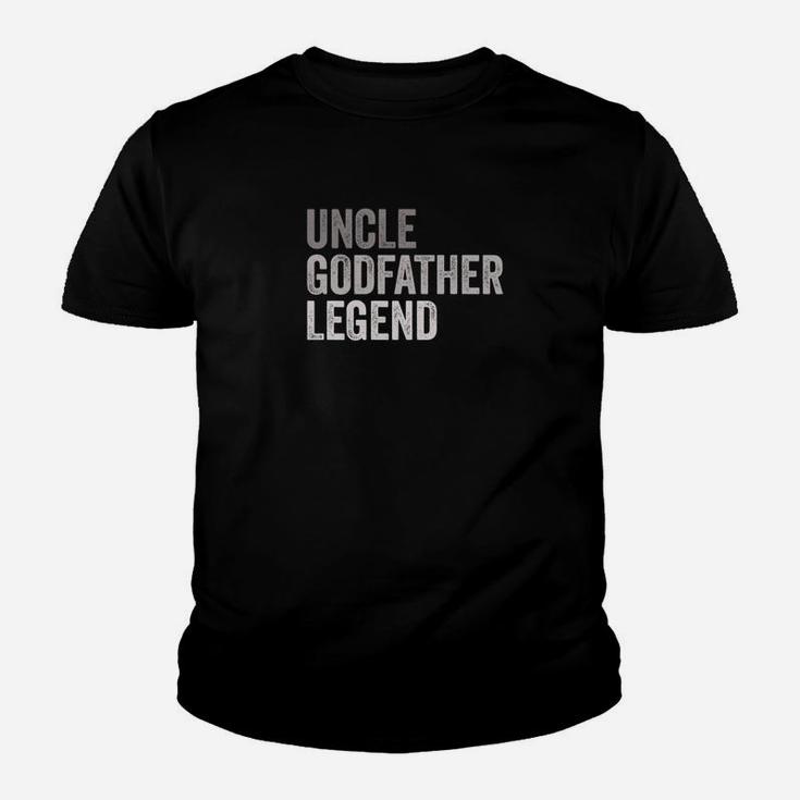Mens Mens Uncle Godfather Legend Funny Gift For A Favorite Uncle Premium Kid T-Shirt