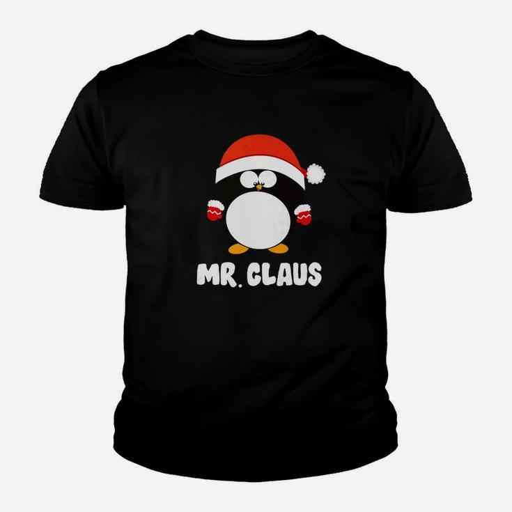 Mens Mr Claus Shirt Mr Mrs Claus Pajama Santa Costume Outfit Papa Kid T-Shirt
