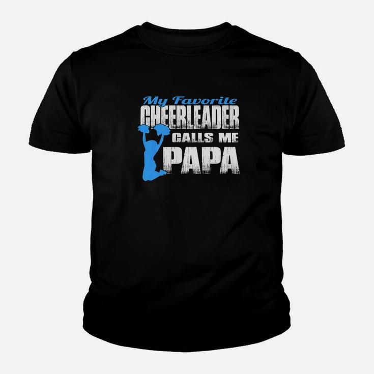 Mens My Favorite Cheerleader Calls Me Papa Cheer Papa Kid T-Shirt