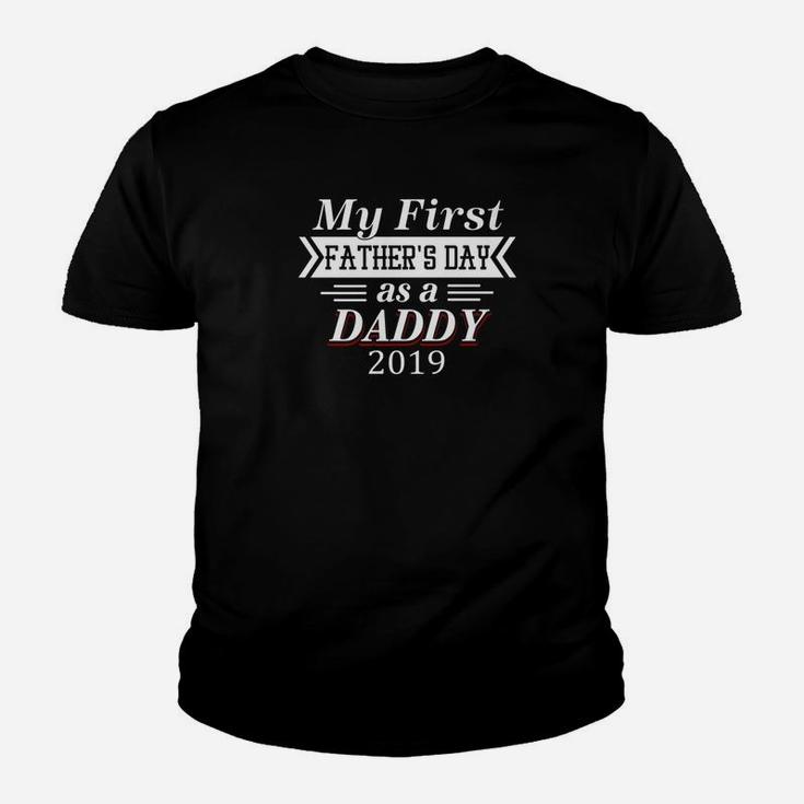 Mens My First Fathers Day As A Daddy For Fathers Day Premium Kid T-Shirt