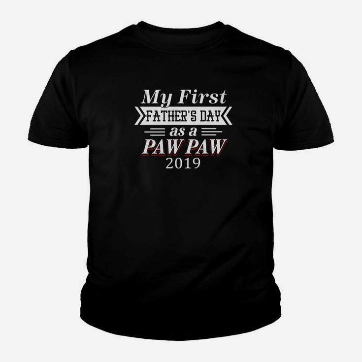 Mens My First Fathers Day As A Pawpaw For Fathers Day Premium Kid T-Shirt