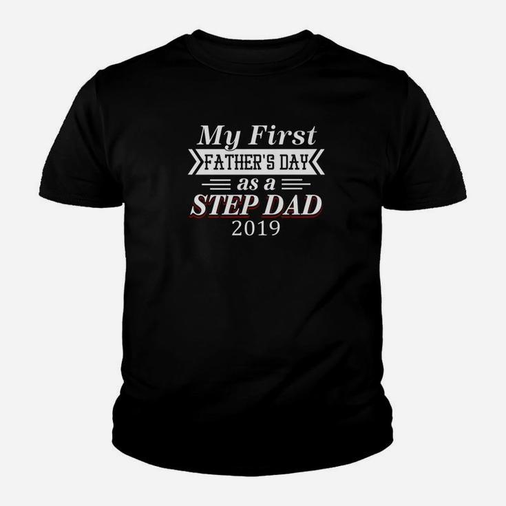 Mens My First Fathers Day As A Step Dad For Fathers Day Premium Kid T-Shirt