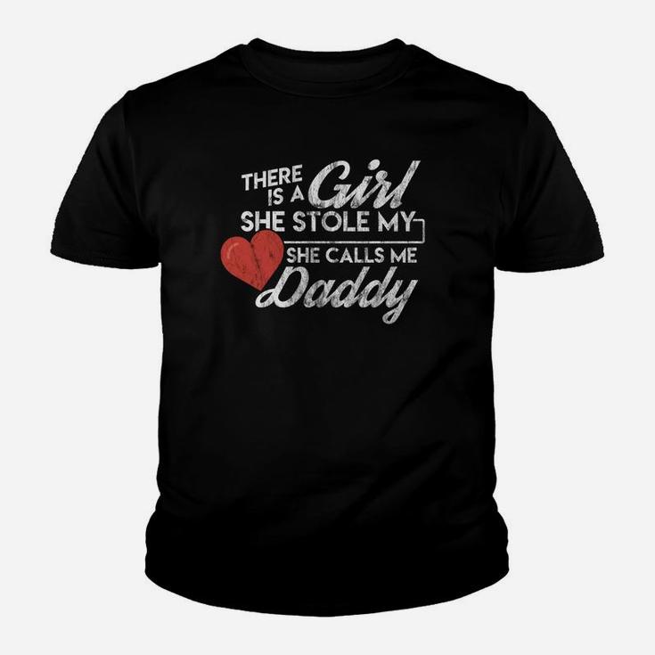 Mens New Dad Girl Stole My Heart Calls Me Daddy Kid T-Shirt
