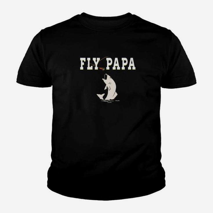 Mens Papa Shirt For Papas Who Fish Or Like Fishing Kid T-Shirt