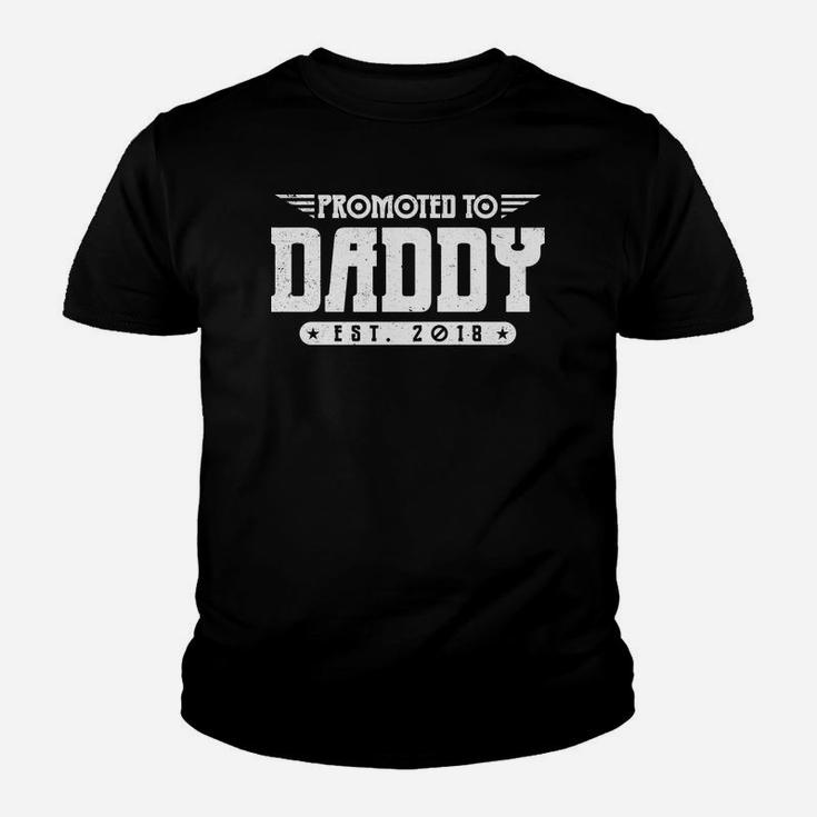 Mens Promoted To Daddy New Daddy 2018 For Expecting Dads Kid T-Shirt