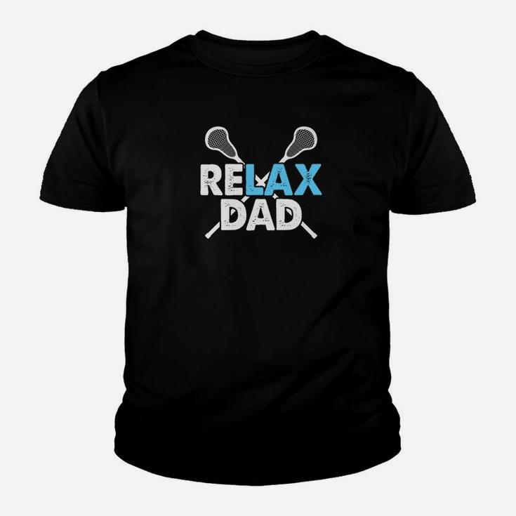 Mens Relax Lacrosse Dad Lax Fathers Day Gift Premium Kid T-Shirt