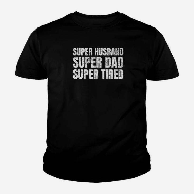 Mens Super Dad Shirt Tired Dad Funny Christmas Gifts For Dad Kid T-Shirt