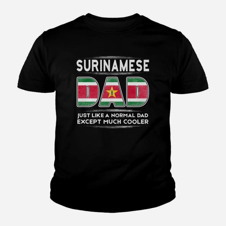 Mens Suriname Dad Is Cooler Promoted To Daddy Kid T-Shirt