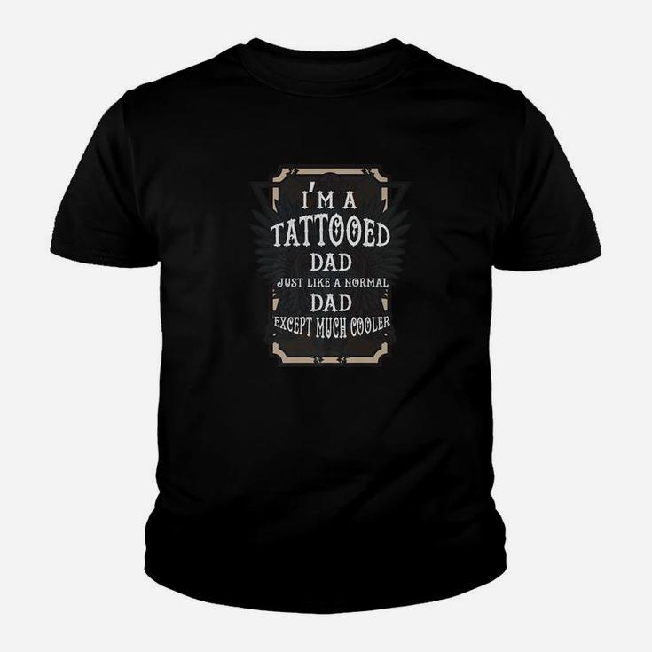Mens Tattoo Dad Much Cooler Fathers Day Gif Premium Kid T-Shirt