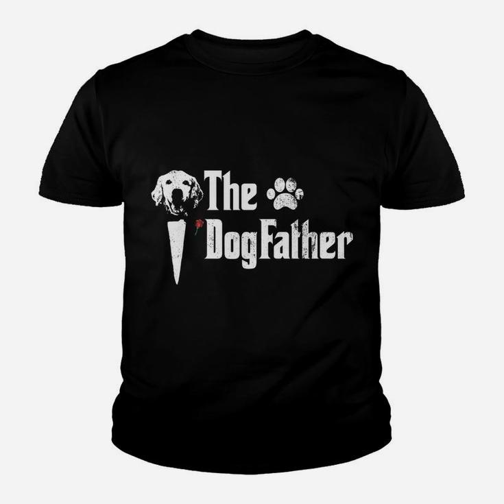Mens The Dogfather Golden Retriever Dog Dad Tshirt Father's Day