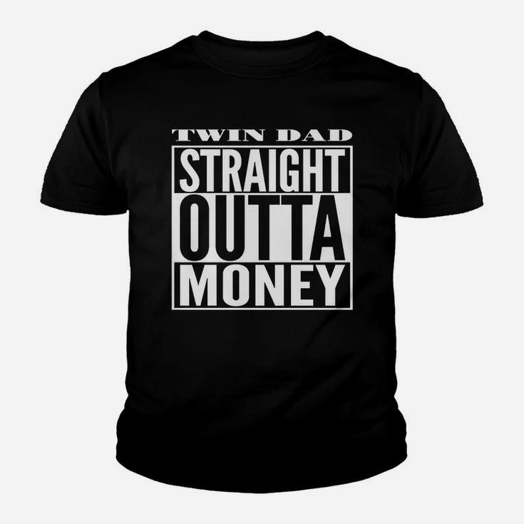 Mens Twin Dad Straight Outta Money Kid T-Shirt