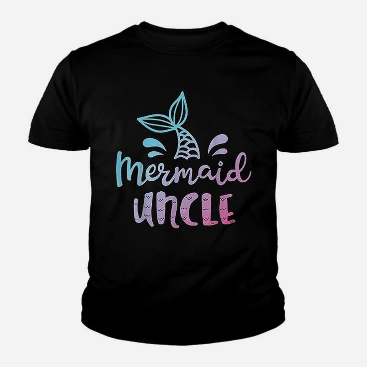 Mermaid Uncle Funny Merman Family Matching Birthday Gifts Kid T-Shirt
