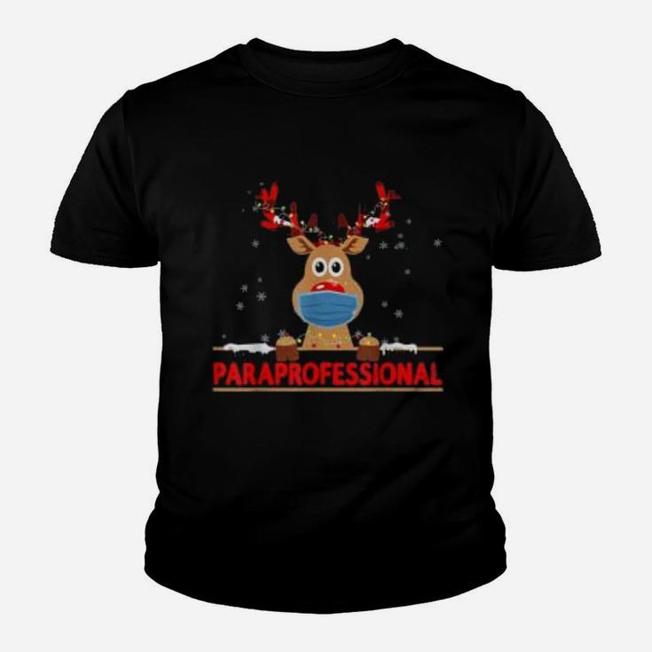 Merry Christmas Paraprofessional Reindeer Gift Kid T-Shirt