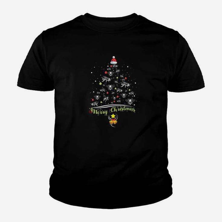 Merry Christmas Tee Funny Bee Lover Christmas Tree Xmas Gift Kid T-Shirt