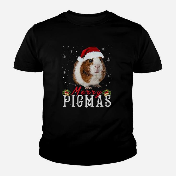 Merry Pigmas Funny Guinea Pig Christmas Kid T-Shirt
