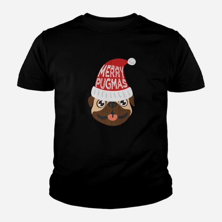 Merry Pugmas Christmas Pug Lovers Gift Pug Mom Dad Kid T-Shirt