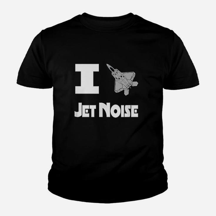 Military Support I Love Jet Noise Navy Aviation Kid T-Shirt