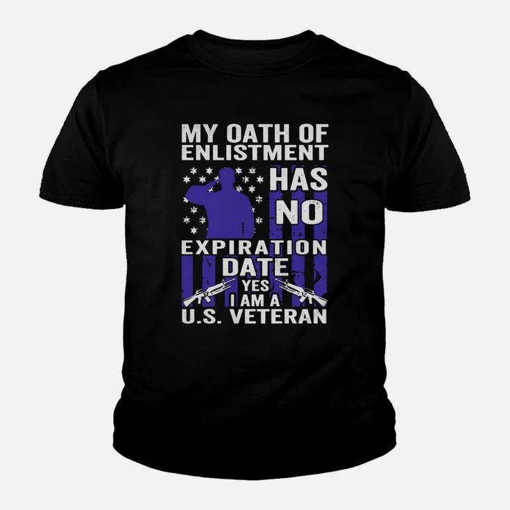 Military, Us Veterans Oath Of Enlistment Kid T-Shirt