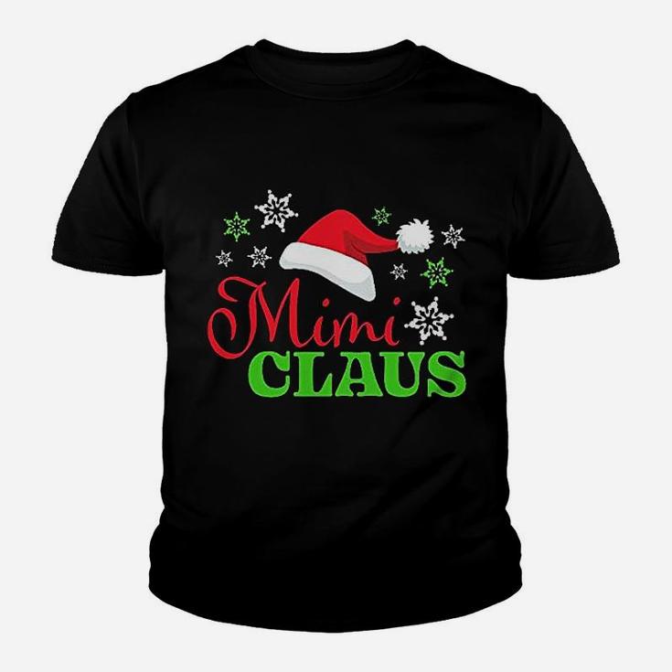 Mimi Claus With Christmas Santa Hat Kid T-Shirt