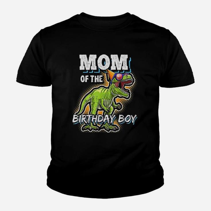 Mom Of The Birthday Boy Matching Family Dinosaur Birthday Kid T-Shirt
