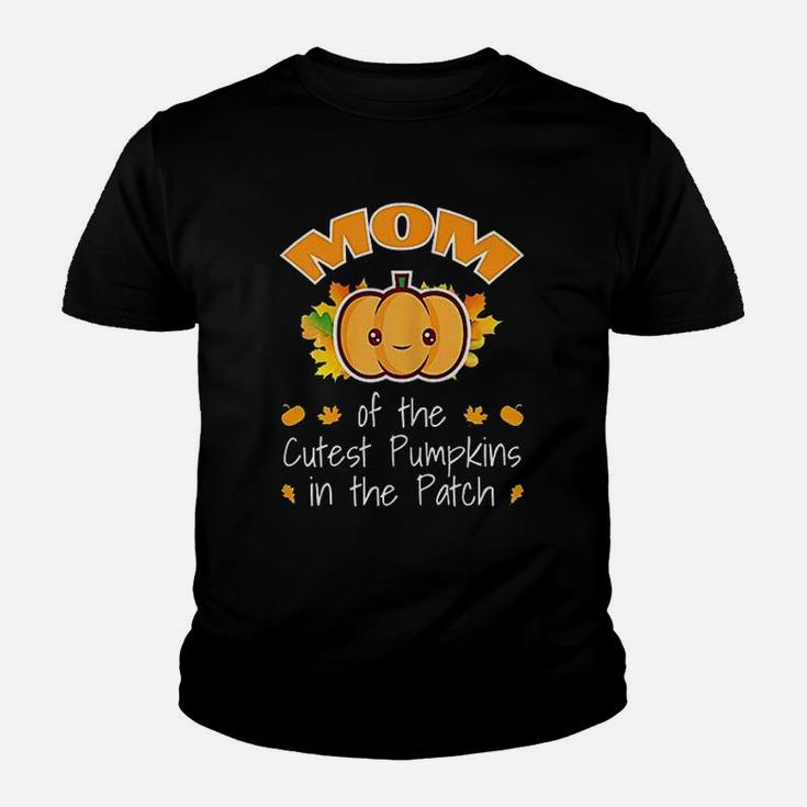 Mom Of The Cutest Pumpkins In The Patch Halloween Kid T-Shirt