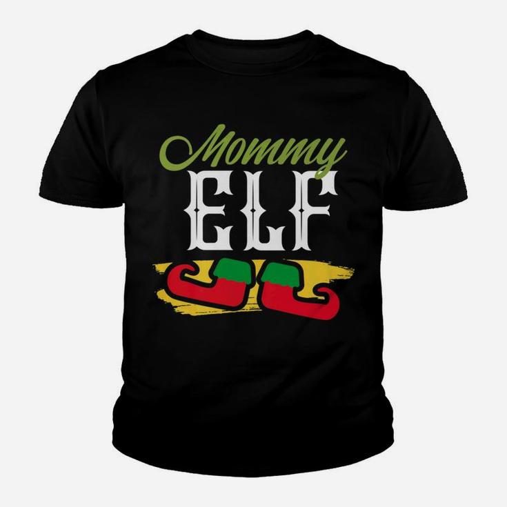 Mommy Elf Funny Elf Lover Christmas Gift Tee Kid T-Shirt