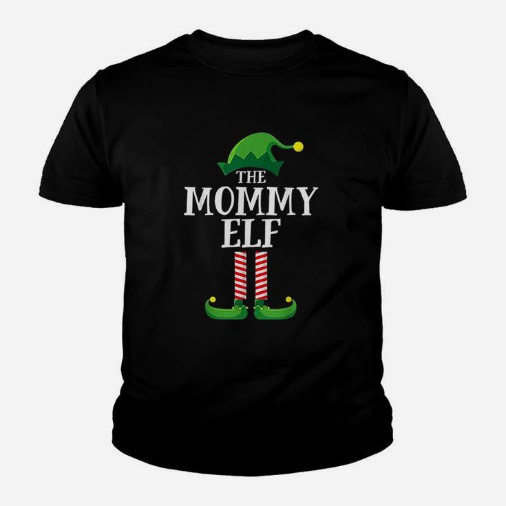 Mommy Elf Matching Family Group Christmas Party Pajama Kid T-Shirt