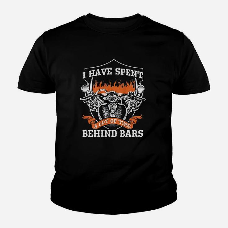 Motorcycle Spent A Lot Of Time Behind Bars Kid T-Shirt
