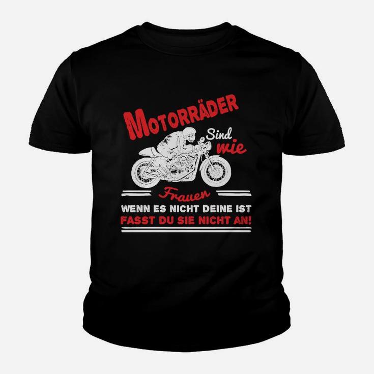 Motorrad-Fan Kinder Tshirt - Spruch über Motorräder und Frauen