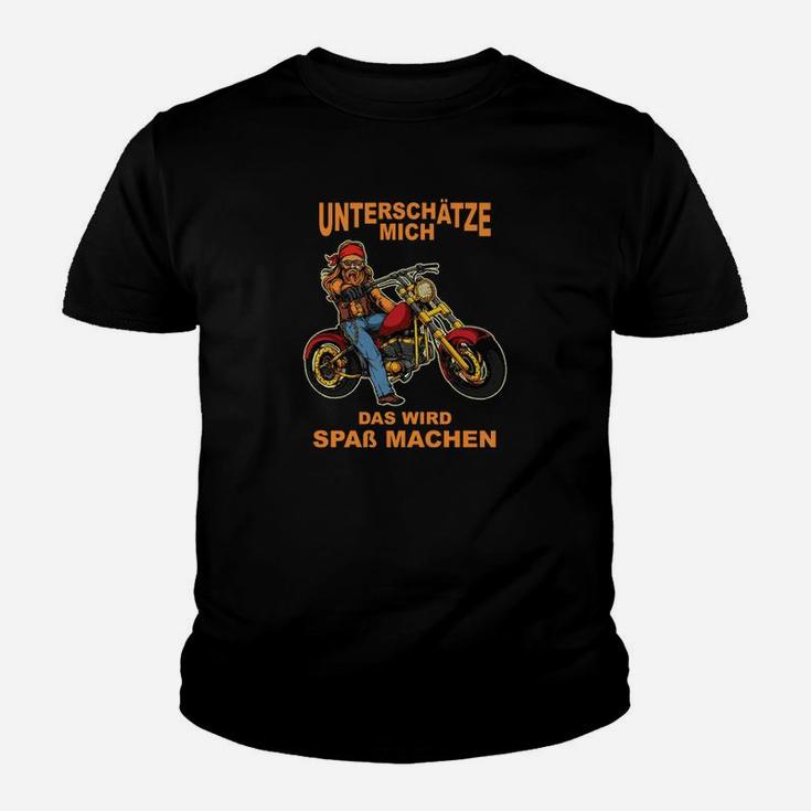 Motorrad-Kinder Tshirt Unterschätze mich – das wird Spaß machen, Biker-Humor