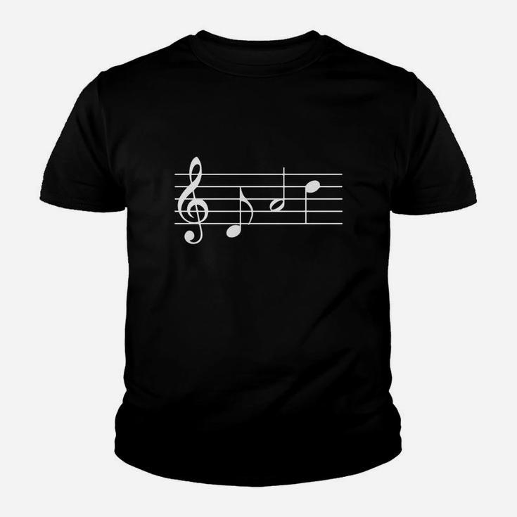 Music Dad T-shirt Text In Treble Clef Musical Notes Tshirt Kid T-Shirt