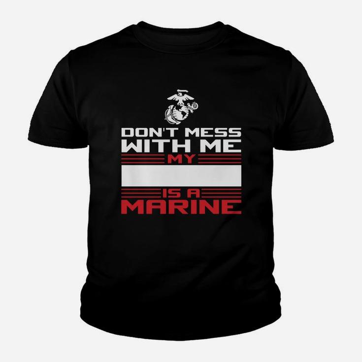 My Daddy Is A Marine, Custom Design Template Kid T-Shirt