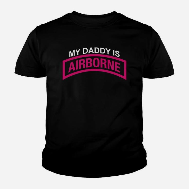 My Daddy Is A Us Army Airborne Paratrooper Kid T-Shirt
