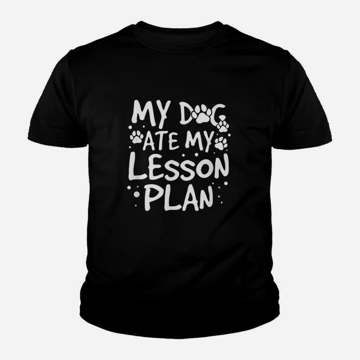 My Dog Ate My Lesson Plan Kid T-Shirt