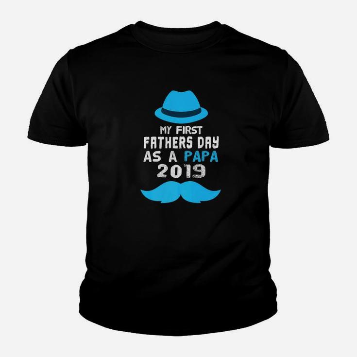 My First Fathers Day As A Papa New Grandpa 2019 Gift Premium Kid T-Shirt
