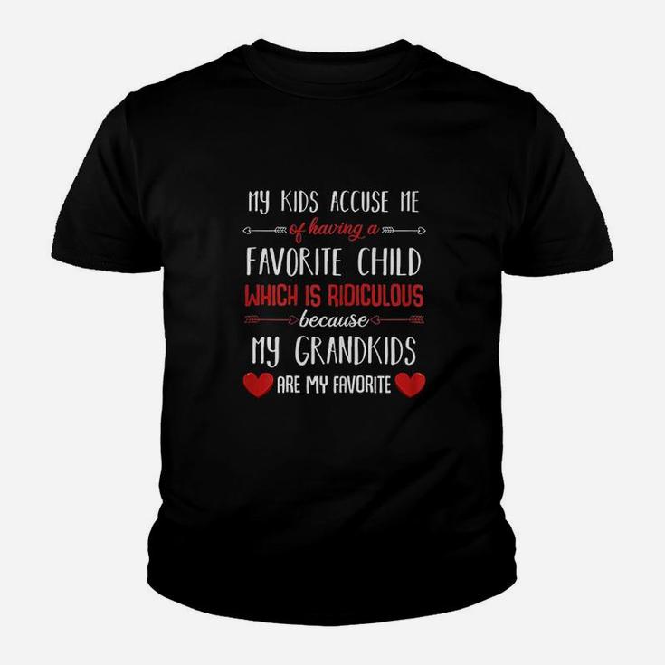 My Grandkids Are My Favorite Funny Family Quote Kid T-Shirt