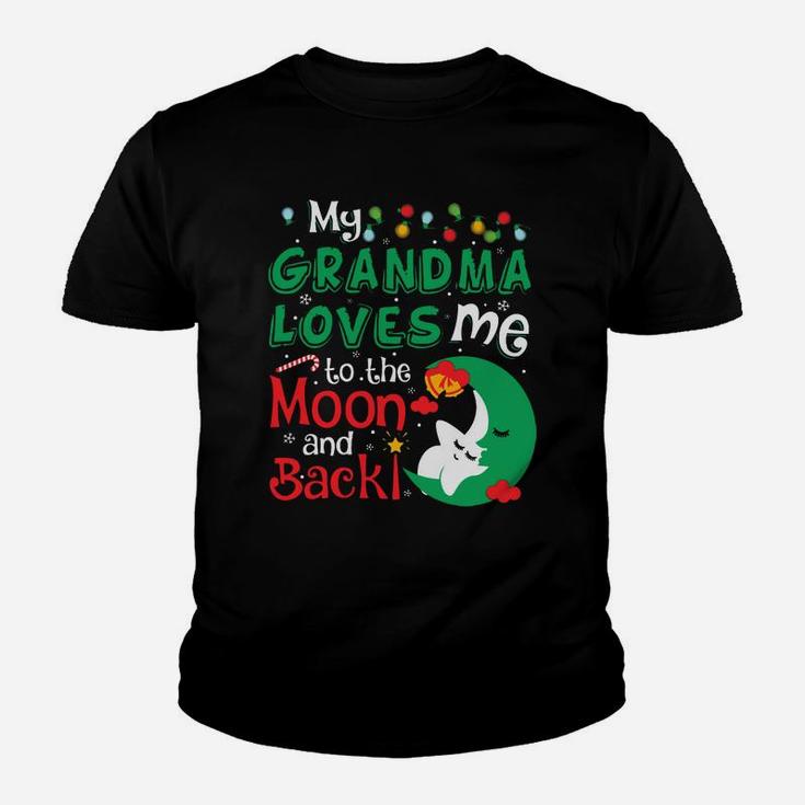 My Grandma Loves Me To The Moon And Back Kid T-Shirt