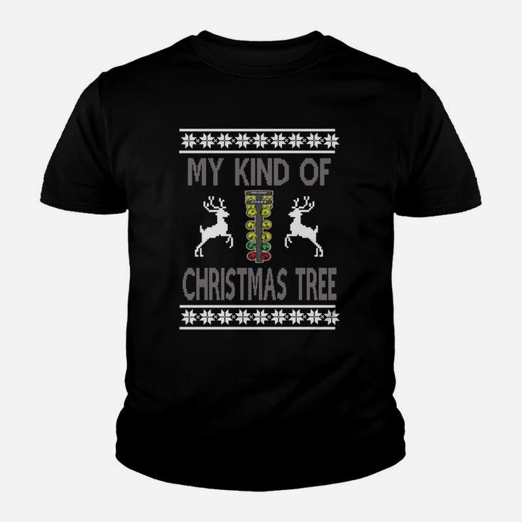 My Kind Of Christmas Tree - Drag Racing Sweater Design T-shirt Ugly Christmas Sweater 2017 Kid T-Shirt