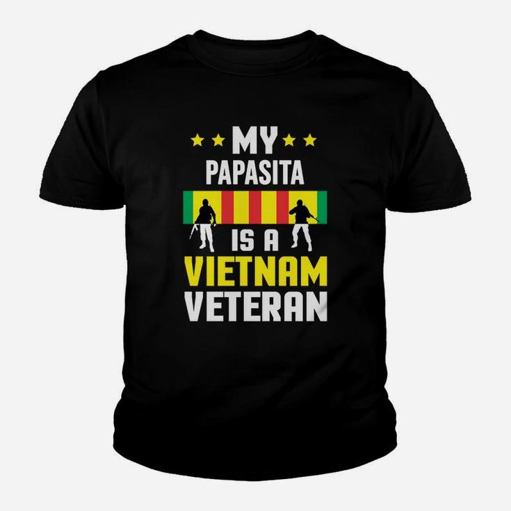 My Papasita Is A Vietnam Veteran Proud National Vietnam War Veterans Day Kid T-Shirt
