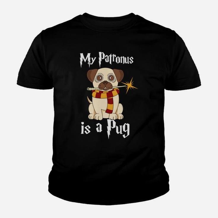 My Patronus Is A Pug Funny Dog Gifts Wizard Kid T-Shirt