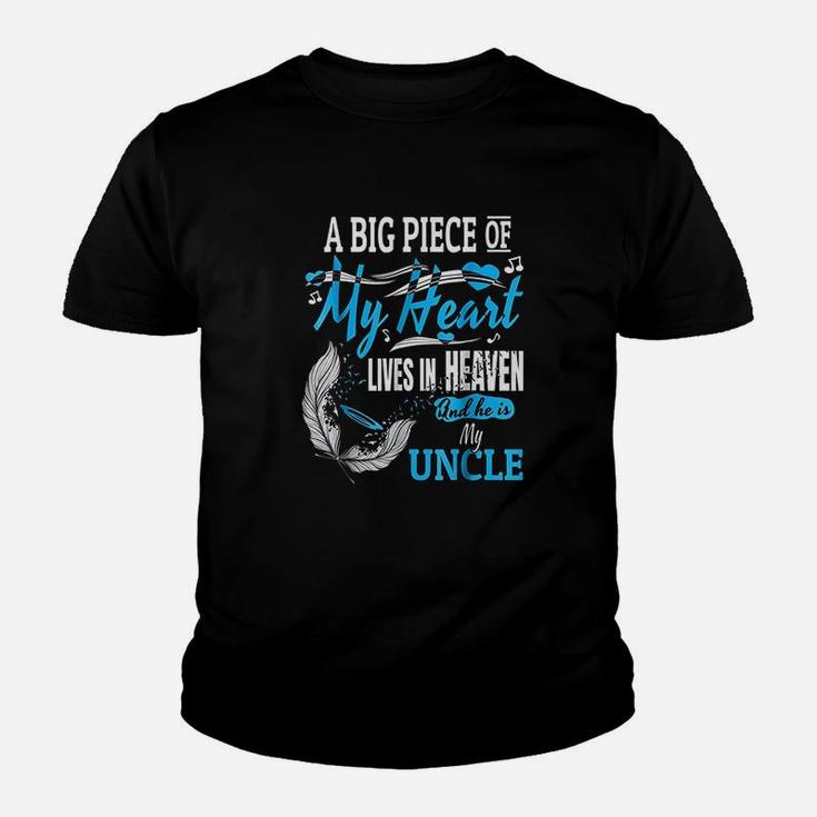 My Uncle Lives In Heaven Memorial Day Niece Nephew Kid T-Shirt