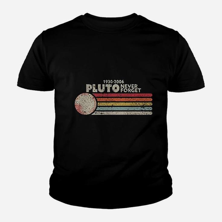Never Forget Pluto Retro Style Funny Space Science Kid T-Shirt