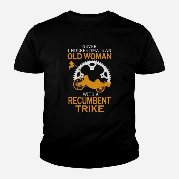Never Underestimate An Old Man With A Recumbent Trike T-shirt Kid T-Shirt