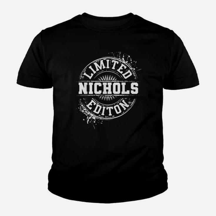Nichols Funny Surname Family Tree Birthday Reunion Gift Kid T-Shirt