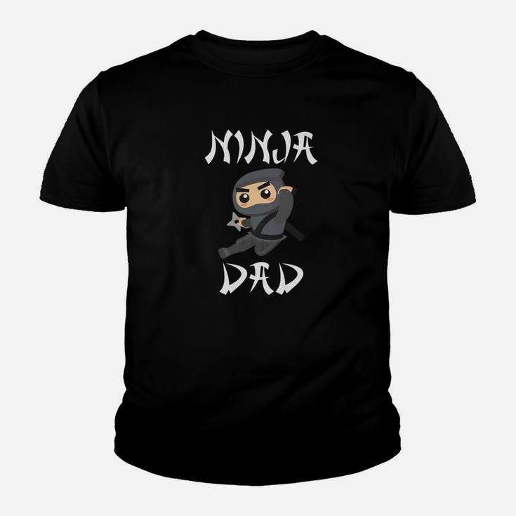 Ninja Dad Back Ninja Fathers Day Daddy Papa Kid T-Shirt