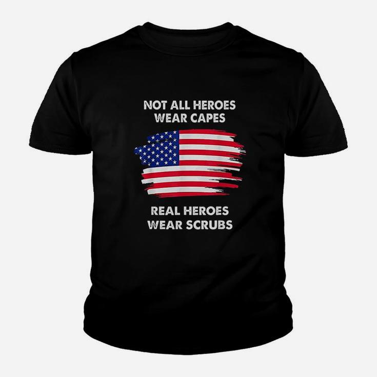 Not All Heroes Wear Capes Nurse And Healthcare Worker Kid T-Shirt